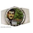 thumbnail image 1 of Removable Lighters Belt Buckle Malverde Saint Narco Marijuana Leaf New Big Vaquero, 1 of 4