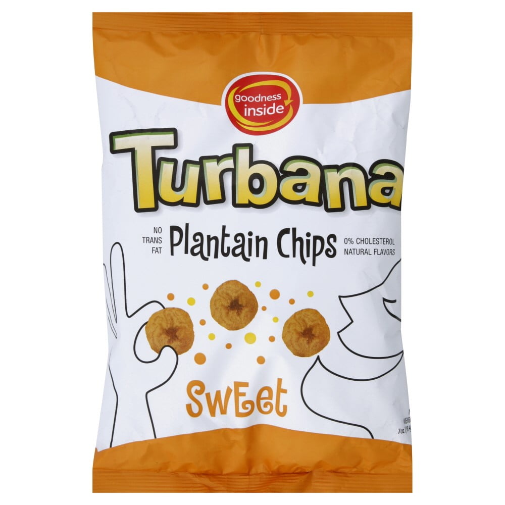Turbana Plantain Chips, Sweet, 7 Oz