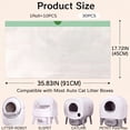 thumbnail image 6 of Cat Litter Box Liner Bag for Automatic Cat Litter Box,30 Count 37"×18" Jumbo Size,Heavy-Duty, Extra Thick Leakproof, 6 of 8