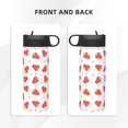 thumbnail image 3 of Sikiie Hand Drawn Strawberry Print 18OZ Insulated Straw Cup, Portable Leak-proof Sports Water Bottle, Stainless Steel Water Cup Suitable for Home and Outdoor, 3 of 8