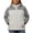 Gray, variant on THNCYX Ladies' Color Block Hooded Full Zip Outdoor Jacket with Detachable Hood and Pockets Warm Layer for Cooler Days S-4XL