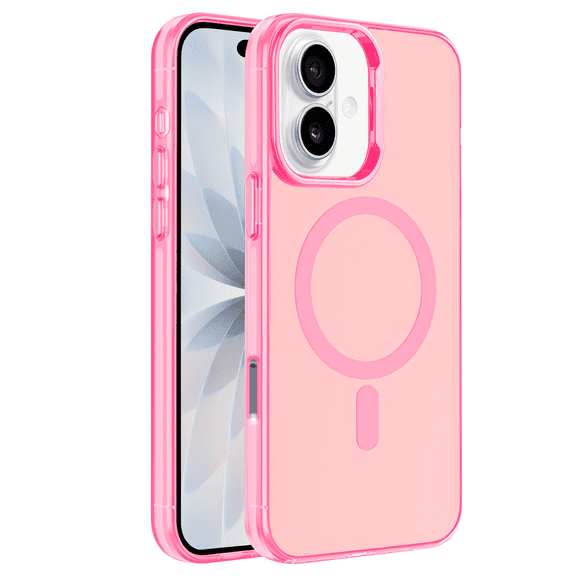 Funda Case Deluxe para iPhone 17 ROSA Uso Rudo Compatible con MagSafe, Protección Antigolpes Resistente, PC + TPU, Diseño Elegante y Duradero
