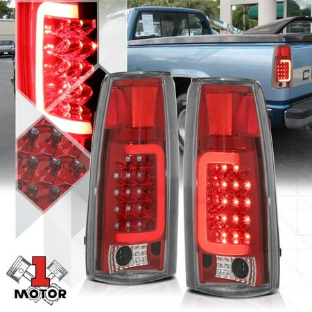 Chrome Red Tron Led Bar C Neon Tail Light Lamp For 88 00 Chrome Red Tron Led Bar C Neon Tail Light Lamp For 88 00 Chevy C10 Tahoe 89 90 91 92 93 94 95 96 97 98 99