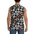 thumbnail image 4 of Fotbe Men's Colorful Screws Print Men's Sleeveless Muscle Tank Tops Casual T-Shirts for Gym Workout Beach-3X-Large, 4 of 8