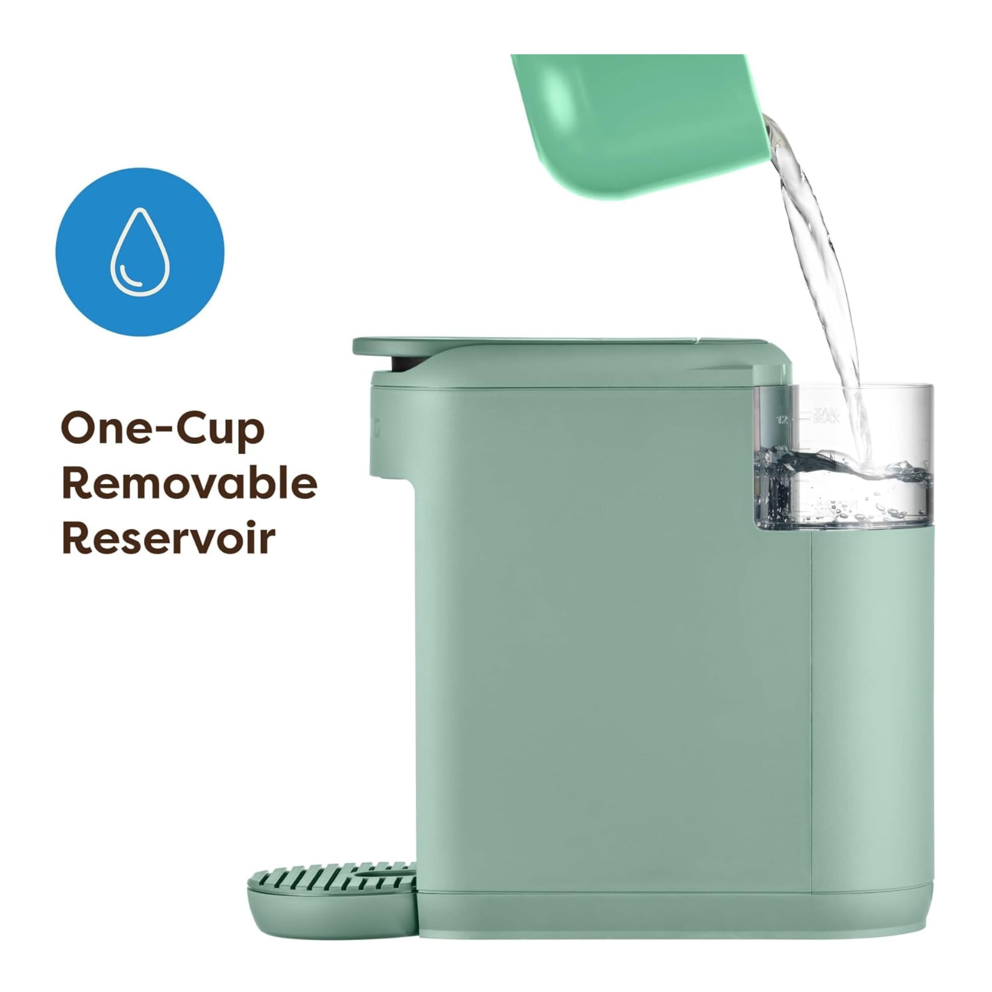 Restored Keurig K-Mini Mate Single Serve K-Cup Pod Compact Portable Coffee Maker, Glamping Green (Refurbished)
