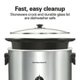 thumbnail image 6 of Hamilton Beach 10 Qt Slow Cooker, Stoneware Crock with Removable Pot, Stainless Steel, 6 of 9