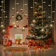 thumbnail image 4 of Fiudx Luces Navideñas de Copo de Nieve, 16 Led con Forma de Copo de Nieve, 80 Mini Luces Led de Cadena, Decoración de Ambiente Cálido, Control Remoto Inteligente, Fiesta Navideña, 3,5 M de Largo, Fun, 4 of 6