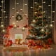 thumbnail image 4 of Guirnalda de luces navideñas con forma de copo de nieve y mando a distancia | 96 luces LED para decoración navideña | Decoración para fiestas de interior y exterior de 3,5 m con 8 modos, 4 of 7