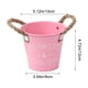 thumbnail image 3 of Jarrón vintage de metal en maceta de flores | Jarra de lata de leche de la aldea francesa de hierro | Cubo decorativo para plantas de interior y exterior | Diseño del alfabeto | Negro, Rosa, Verde, 3 of 6