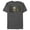 Charcoal Heather, variant on Men's Star Wars: The Mandalorian The Child and Bounty Hunter Letterbox Simple  Graphic Tee Charcoal Heather X Large