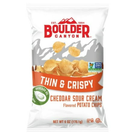 Boulder Canyon Thin and Crispy Cheaddar Sour cream