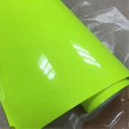 thumbnail image 3 of Premium Glossy Fluorescent Yellow Vinyl Sticker Glossy Fluorescent Yellow Vinyl Wrap Self Adhesive Sticker, 3 of 5