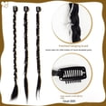 thumbnail image 2 of Peluca mujer y2k trenzas cola de caballo dulce chica fresca caliente reflejos teñido trenzado trenzado sucio orejas trenzadas teñido boxeo cabello trenzado, 2 of 4