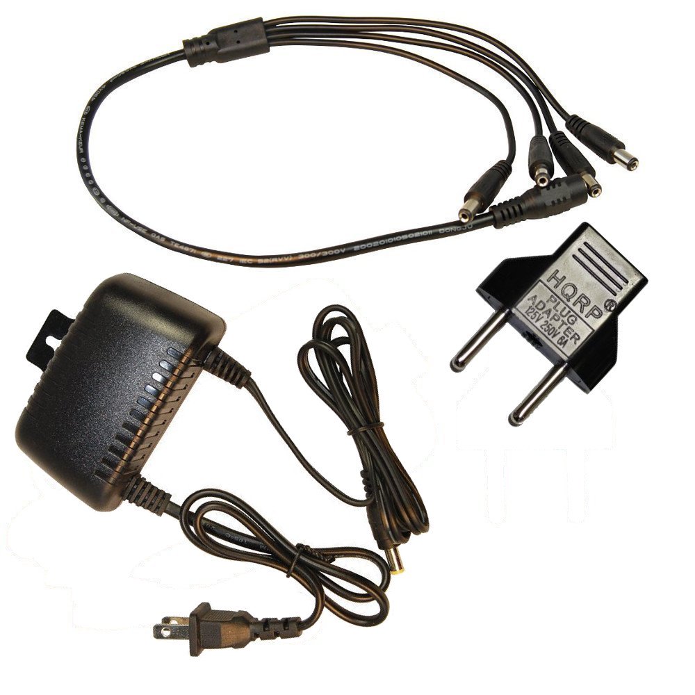 HQRP 12V 2A AC Adapter + 1 to 4 DC Splitter Cable for SWANN PRO690