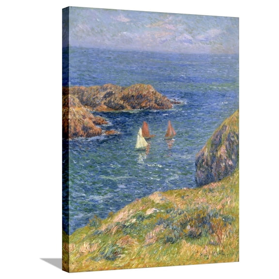 Art.com Ouessant, Jour de Calme, 1905 Stretched Canvas Print Wall Art by Henry Moret, 24" x 32"