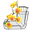 Yellow, variant on Mosiee Artificial Magnolia Flower Single for Stem 7 Blooms Fake Flowers for Home Decor Blue