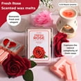 thumbnail image 3 of TRUMIRI Fresh Rose Scented Wax Melts - Made with Non Toxic Soy Wax and Essential Oils -1 Pack 8 Wax Melts 3.2oz - Long Lasting Strong Scent Pet Safe Floral Candle Wax Cubes Tarts for Warmers, 3 of 6