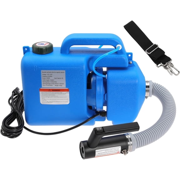 8L (2 Gallon) Electric ULV Fogger Machine Portable Mist Cold foggers Adjustable Flow Rate Atomizer Sprayer for Indoor and Outdoor Use