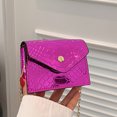 thumbnail image 3 of Bolsa De Hombro Bolsa de hombro para mujer, diseño de cocodrilo, PU, ​​elegante, para mujer, rosa, rojo, rojo Ndcxsfigh Para Estrenar, 3 of 7