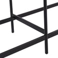 thumbnail image 6 of Sunpan Omari 51.25" Modern Leather and Iron Bench in Black/Light Tan, 6 of 6