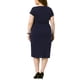 thumbnail image 3 of Vestido de oficina para mujer de tallas grandes Agnes Orinda, vestido lápiz vintage de los años 50 y 60, vestido ceñido para trabajar, 4X azul marino, 3 of 6
