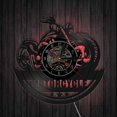 thumbnail image 3 of Horloge Murale en Vinyle Forme de Moto Créative Rétro Nostalgique, 3 of 5