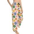thumbnail image 2 of Fotbe Groovy Daisy Flowers Women's Pajama Pants,Sleepwear Pants,Pj Bottoms Drawstring And Pockets-Small, 2 of 9