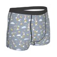 thumbnail image 4 of Uemuo Sleep Rabbit Pattern Men's Boxer Briefs,Trunk Anti-Chafing,Comfortable, Durable, and Stylish Underwear-, 4 of 9