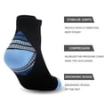 thumbnail image 4 of 5 Pairs Compression Socks Ankle Running Socks with Arch Support for Athletic Sports, 4 of 9
