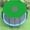 Green-6ft, variant on Green Trampoline Sun Shade Canopy, Hexagon UV-Proof Cover for 6-Pole Outdoor Backyard Play(6ft)