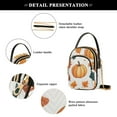 thumbnail image 4 of FORMRS Crossbody Bag for Women Quilted Travel Shoulder Cell Phone Purse with Chain Strap Handbag, Pumpkins Pattern, 4 of 7