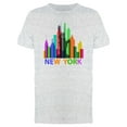 thumbnail image 1 of New York Rainbow Buildings Tee Men's -Image by Shutterstock, 1 of 2