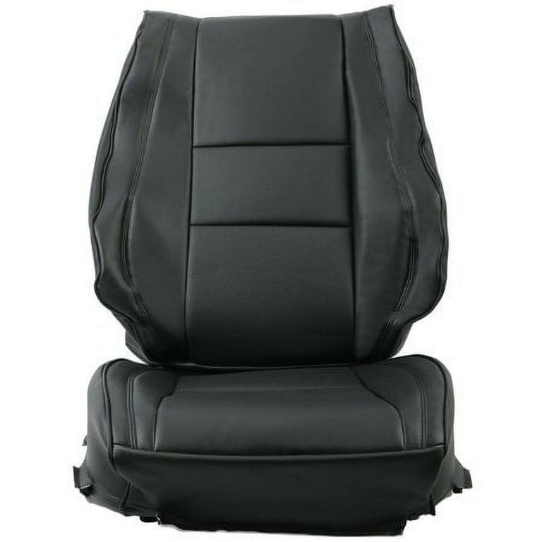 Kojem Faux Leather Seat Cover Sets Compatible with 2011-2019 Jeep Grand Cherokee Front and Rear Car Seat Protectors Black 12 13 14 15 16 17 18 - Walmart.com