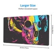 thumbnail image 2 of Xecao Neon Gothic Skull Moon for Waterproof Mouse Pad - Extended Contour Mouse Mat, Large Gaming Mousepad Laptop Keyboard Mat with Non-Slip Rubber Base, 2 of 8