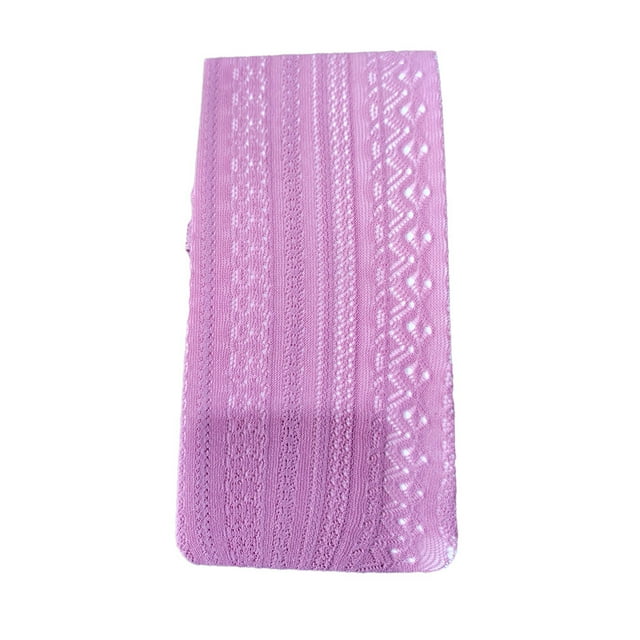 Collants en Coton Tricoté Exquis Respirants Automne Hiver Ajourés Taille Haute Rayés Bas Collants Femme Bonne Élasticité Rouge
