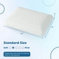 thumbnail image 3 of Costway Gel Memory Foam Pillow Set of 2 with Detachable and Machine-washable Pillowcase, 3 of 10