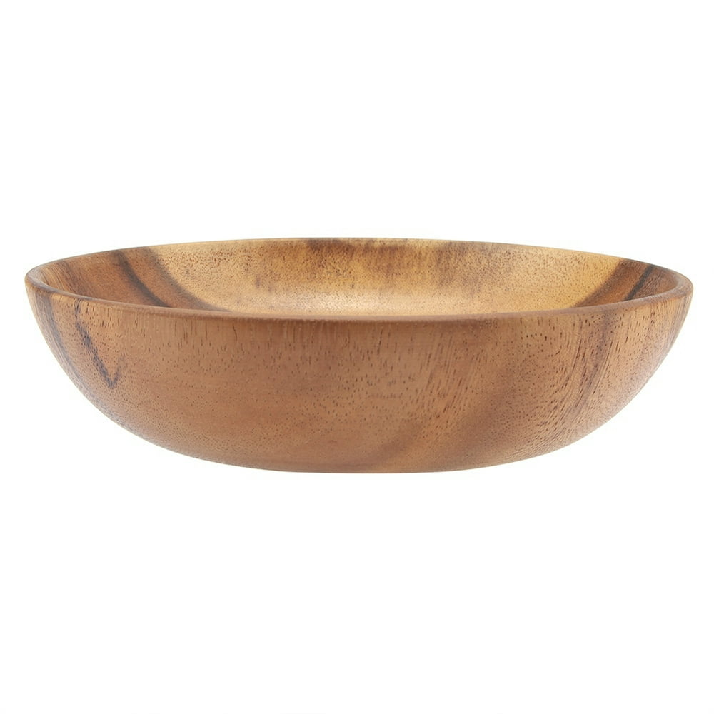 LYUMO Wooden Soup Bowl, Acacia Wood Bowl,Solid Acacia Wooden Bowl for ...