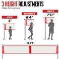 thumbnail image 3 of Set de voleibol de 4 casillas ZEALFEEL 4-Way con voleibol, 3 of 7