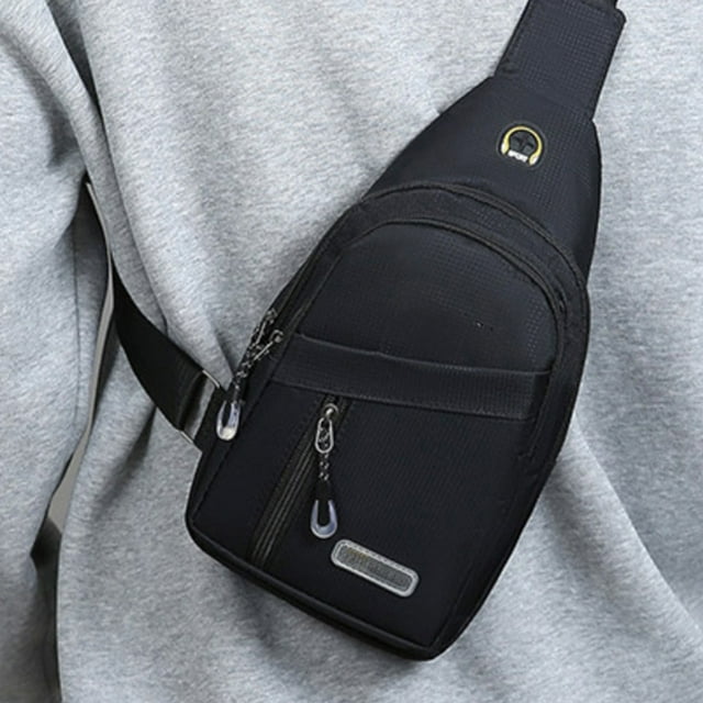 Crossbody Bag, Chest Pack, Multi-Pocket Storage, Adjustable Strap, Hands-Free Carry, Secure Zippered Compartments, for Sports, Travel, Daily Essentials