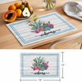 thumbnail image 6 of Welcome Placemats Set&nbsp;of&nbsp;8 Summer Cactus Succulents Arrow Country Grey Wood Grain Heat Insulation Washable Place Mats, Non-Slip Table Mats for Dining Table Party Kitchen Decor,13x19 Inch, 6 of 9