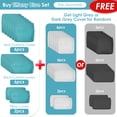 thumbnail image 6 of RADIATA 7-Piece Patio Furniture Set with Fire Pit Table – Modern Luxury 29.3'' High Back Patio Furniture Sectional, Outdoor Sectional with Fire Pit for Backyard Conversation & Lounge Aqua Cushion, 6 of 10