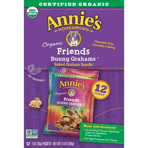 Annie's Organic Friends Bunny Grahams, 12 Count