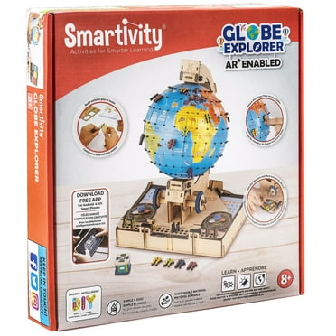 Smartivity Globe Explorer Wooden Model Engineering STEM Learning Toy for Kids Ages 8 and up