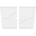 thumbnail image 2 of 34"OD x 3"ID x 11 3/4"C x 1"P Embry Architectural Grade PVC Contemporary Ceiling Medallion, Two Piece, 2 of 11
