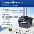 thumbnail image 2 of TN760 TN-760 Toner Cartridge High Yield Black Replacement for Brother TN760 TN-760 MFCL2750DW HLL2390DW MFCL2710DW HL-L2350DW Printer Ink, TN760 2PK, 2 of 7