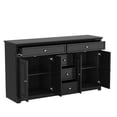thumbnail image 6 of WIAWG Dresser with 5 Drawers, 4-Door Accent Sideboard Buffet, 59.1" Wide, Black, 6 of 8