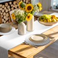thumbnail image 4 of Gray Ombre Round 13 Inch Placemats Set of 4, Modern Geometric Abstract Rhombus Striped HeatResistant Non Slip Place Mats for Dining Table, Wipeable Braided Kitchen Table Mats for Housewarming, 4 of 9