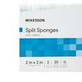 McKesson Split Sponges Sterile I.V. Drain Wound Dressing, 2 in. x 2 in., 2 Per Pack, 35 Packs