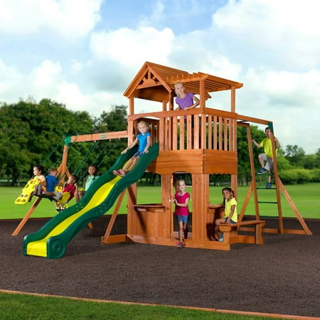 Backyard Discovery Thunder Ridge All Cedar Swing Set