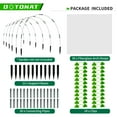 OOTONAT 8FT Garden Hoops Grow Tunnel Kit RustFree Fiberglass Frame
